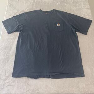 Carhartt Men's Original Fit Short‎ Sleeve Crew Neck T-Shirt 2XL Tall Gray Cotton